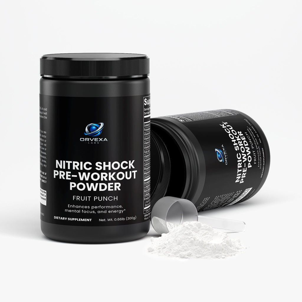 Orvexa Labs - Nitric Shock Pre-Workout Powder (Fruit Punch)