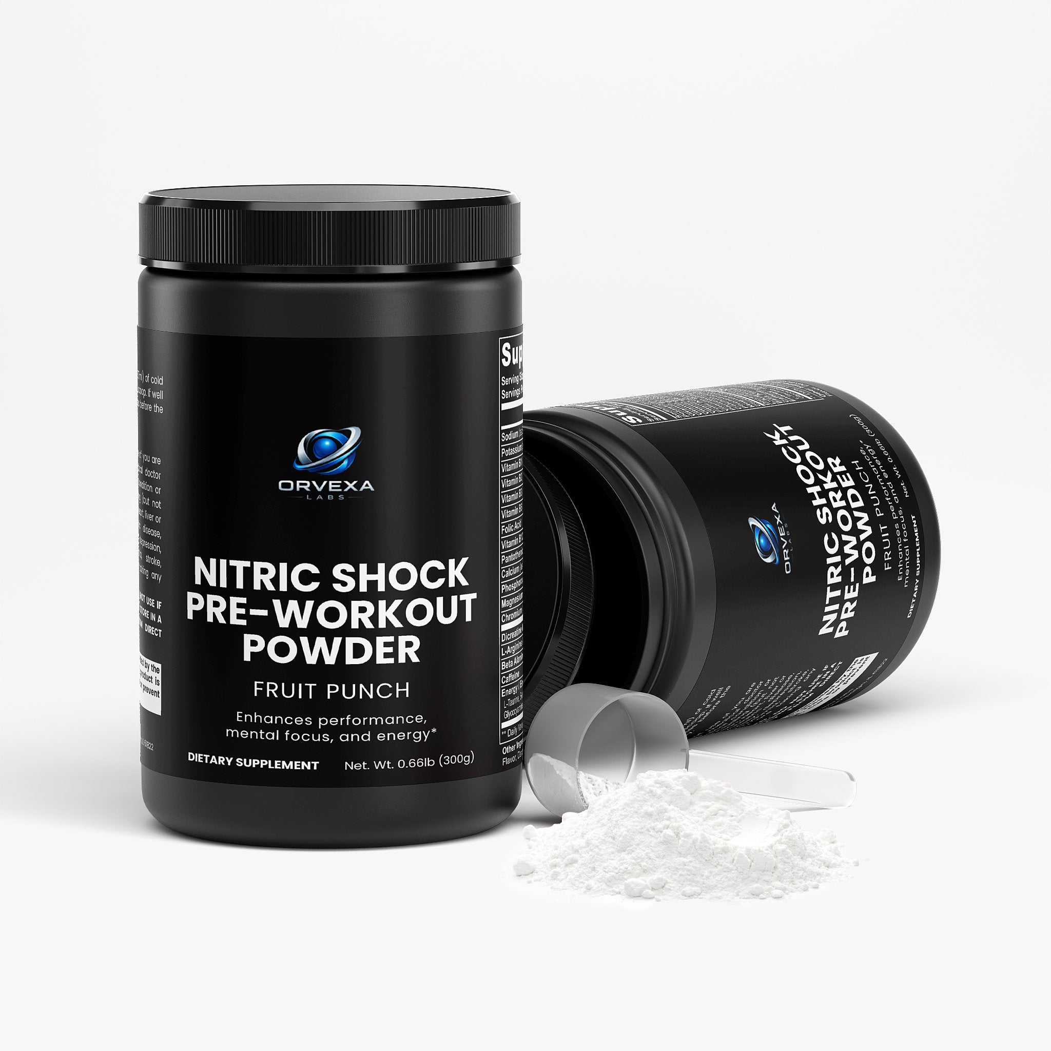 Orvexa Labs - Nitric Shock Pre-Workout Powder (Fruit Punch)
