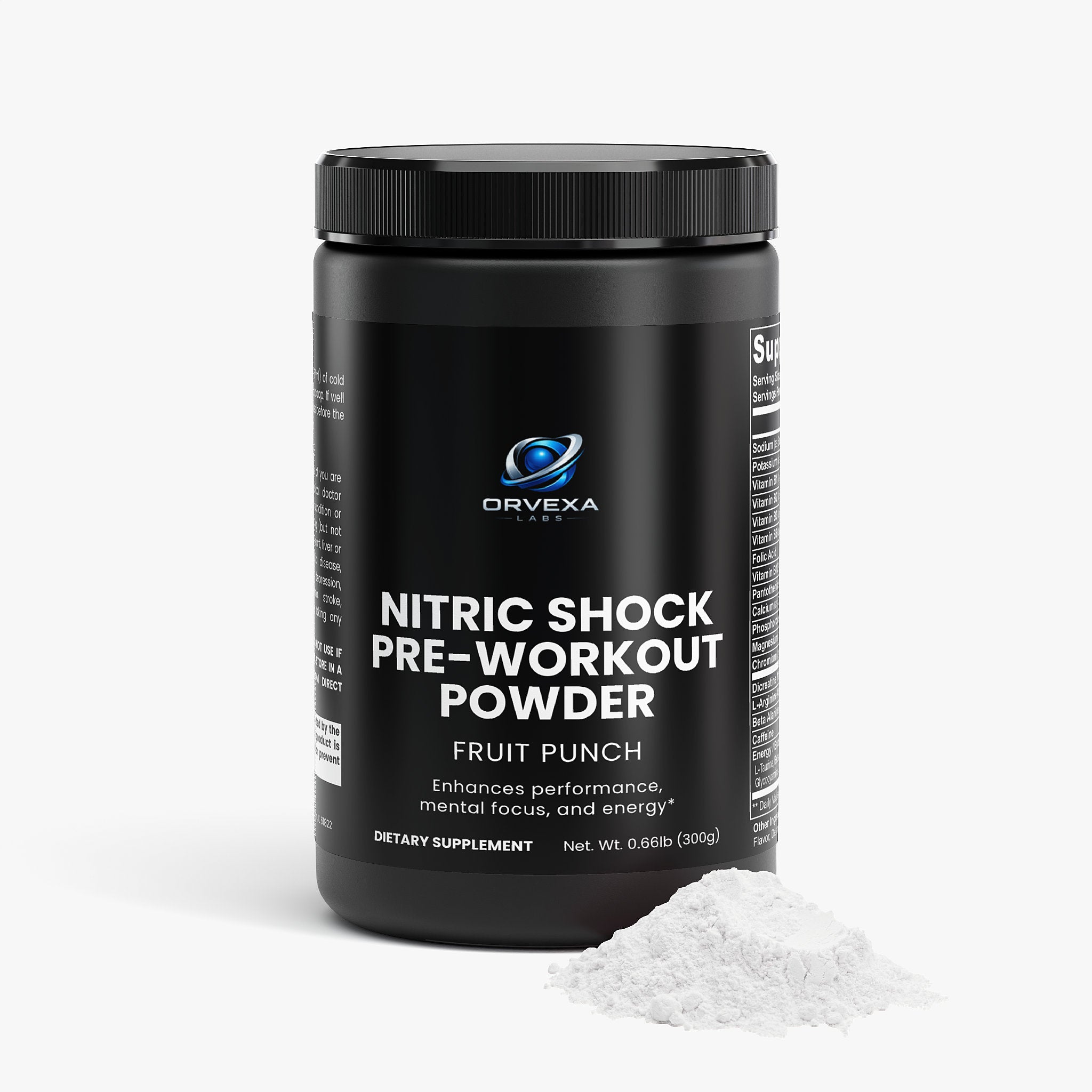 Orvexa Labs - Nitric Shock Pre-Workout Powder (Fruit Punch)