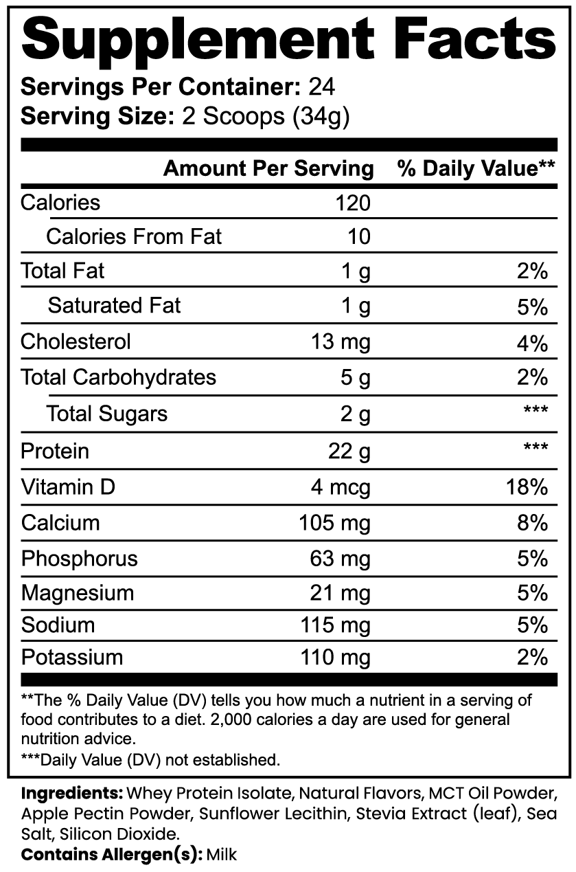 Orvexa Labs - Advanced 100% Whey Protein Isolate (Vanilla)